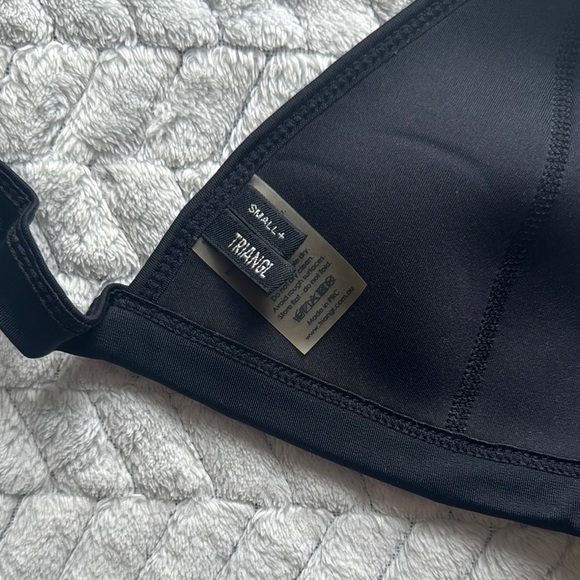 Triangl Swimwear Neon Yellow Bikini Top Size M - Picture 4 of 5